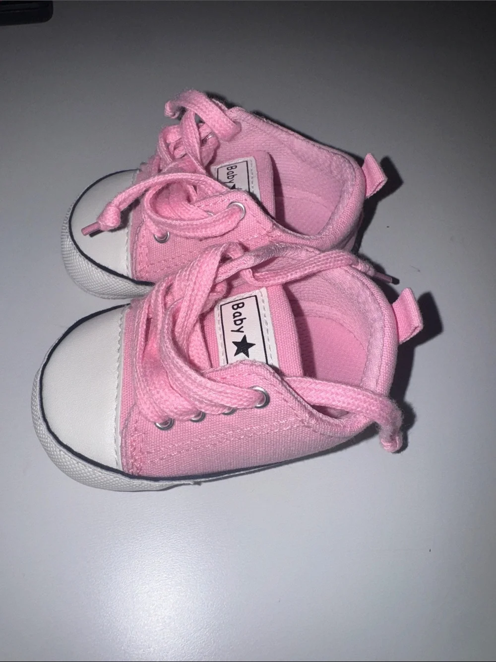 Pink Canvas Kids Sneakers